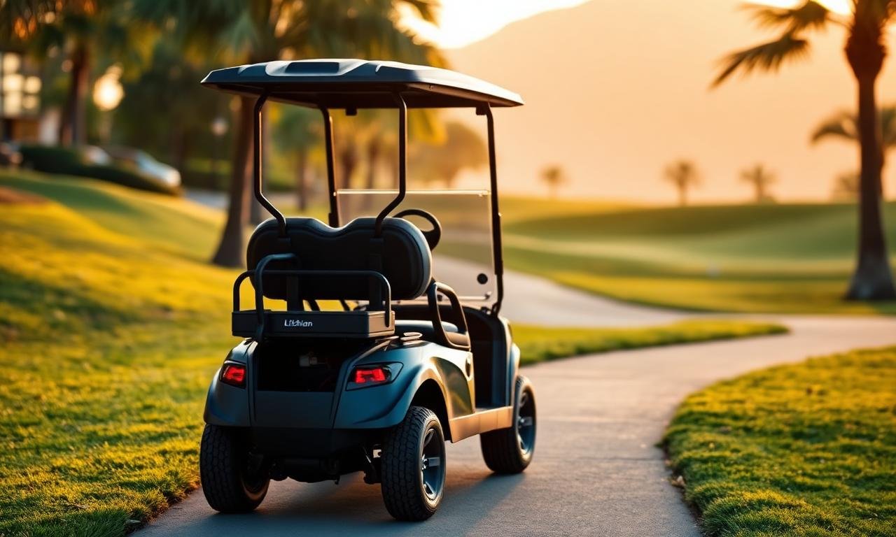 Golf cart LFP conversion at a resort
