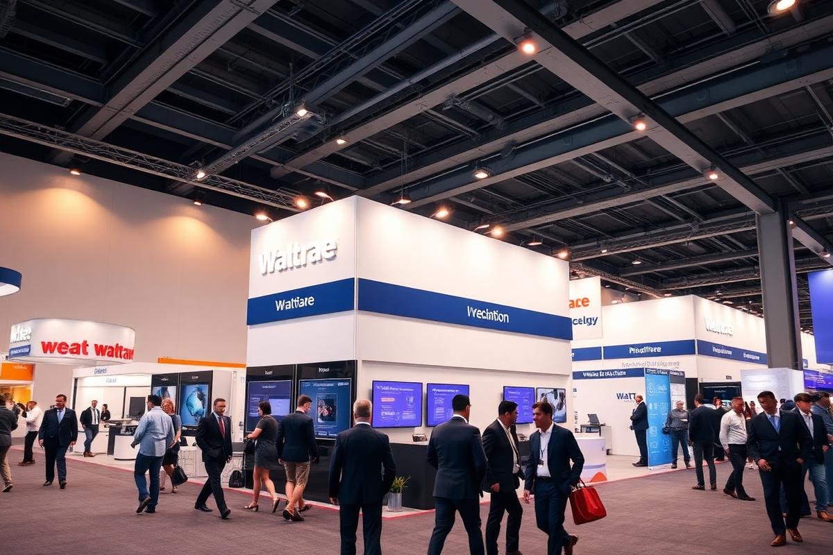 Wattrae booth at an international logistics expo