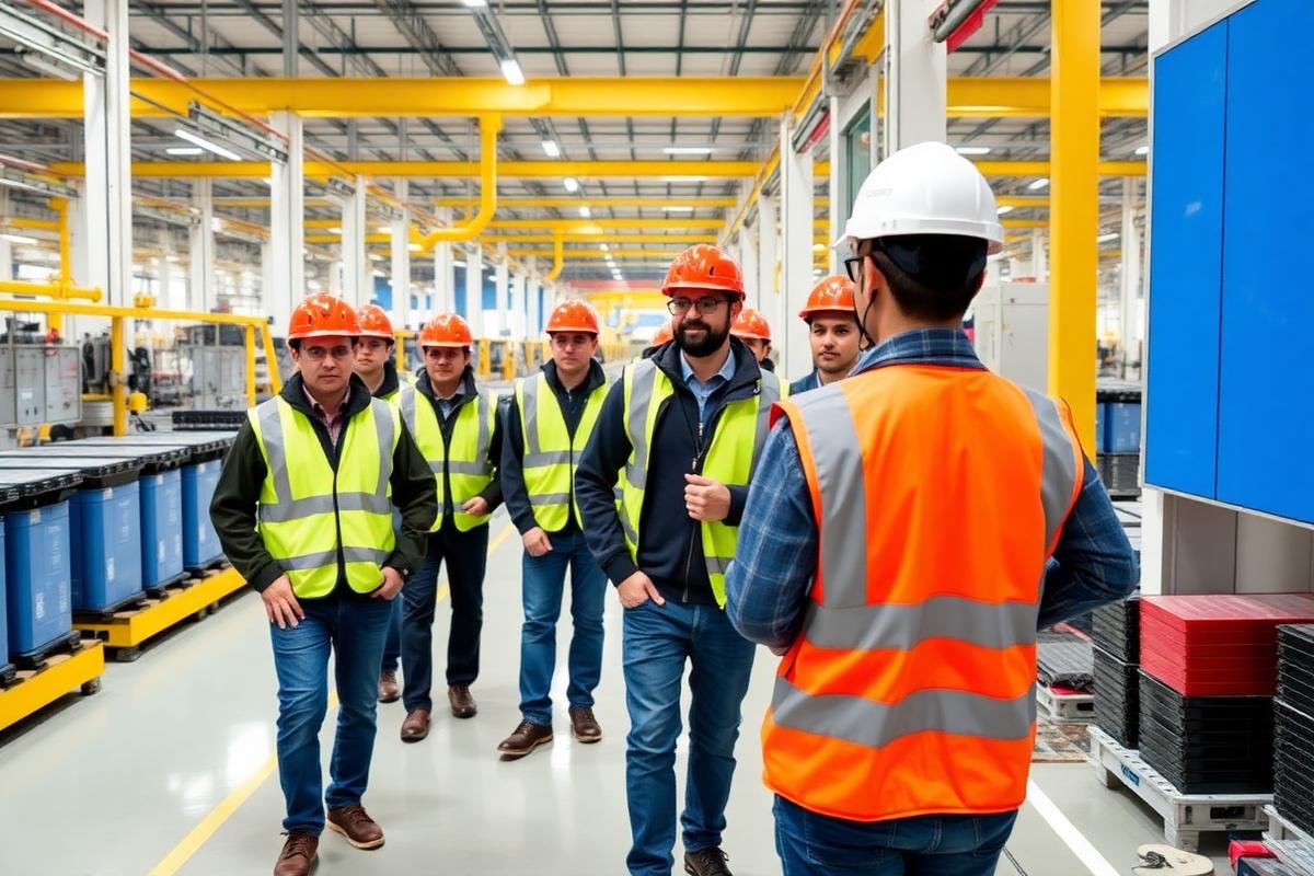 Customer factory tour at the Wattrae plant